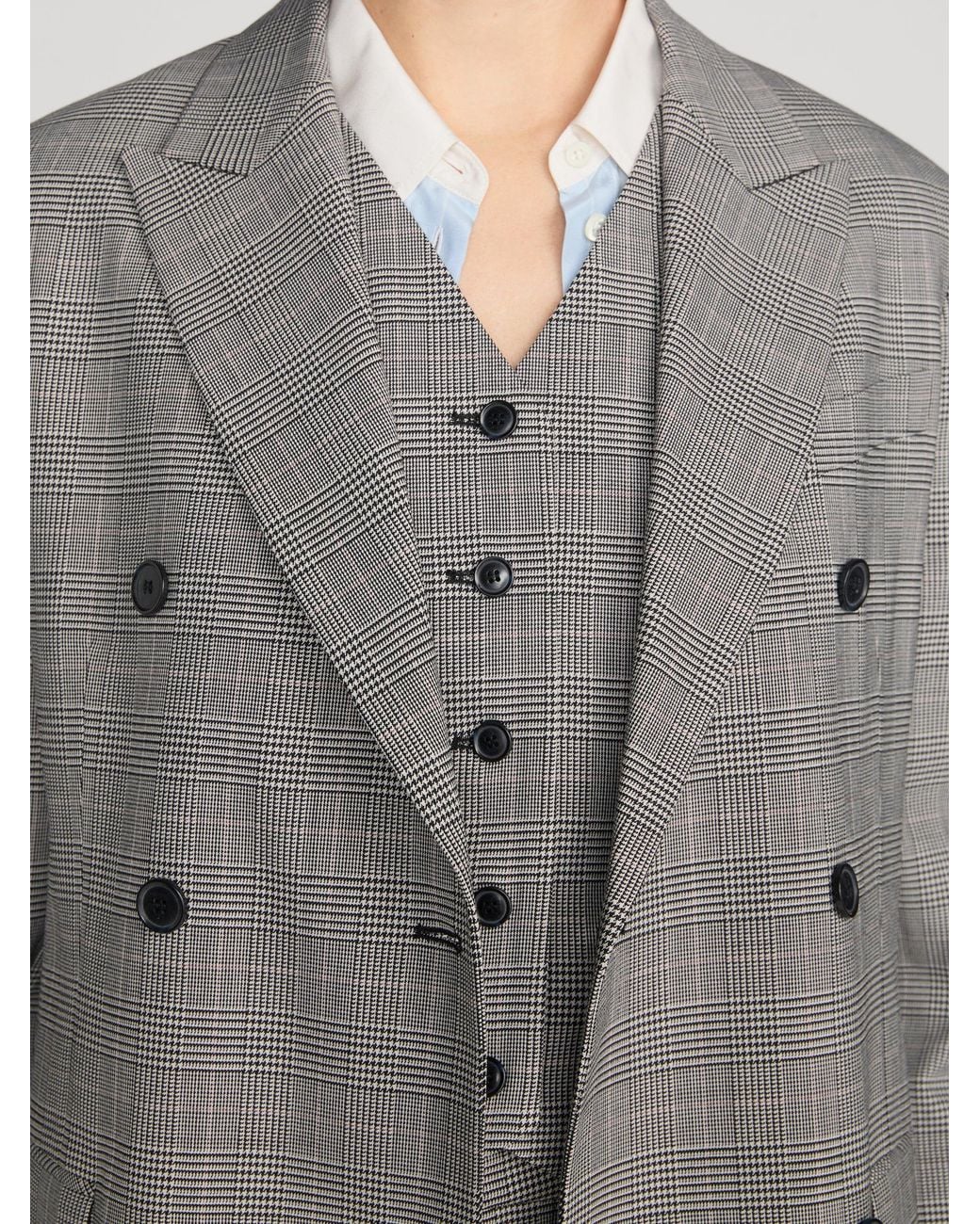 FRAME Gray The Boulevard Blazer