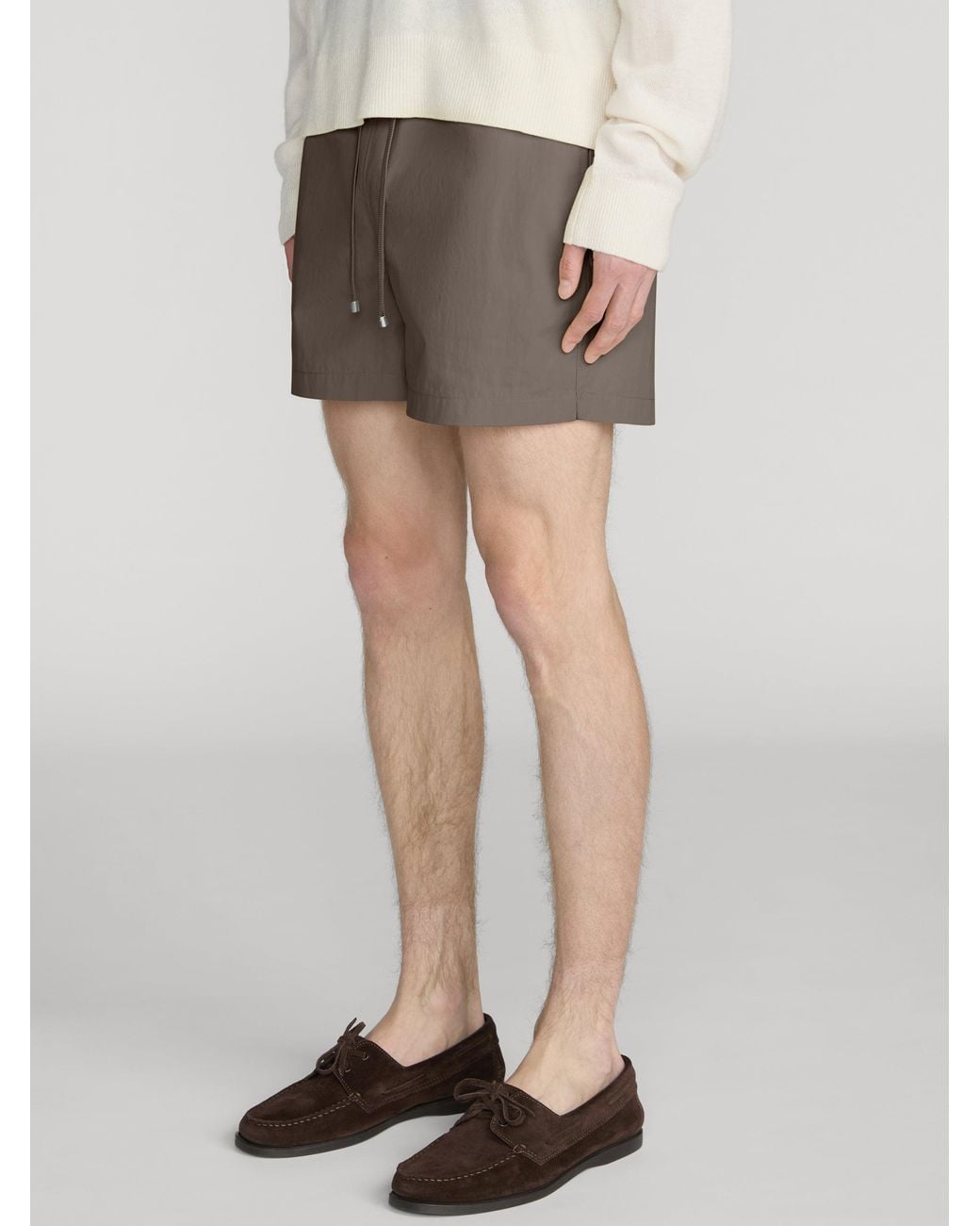 FRAME Gray Nylon Lined Short for men