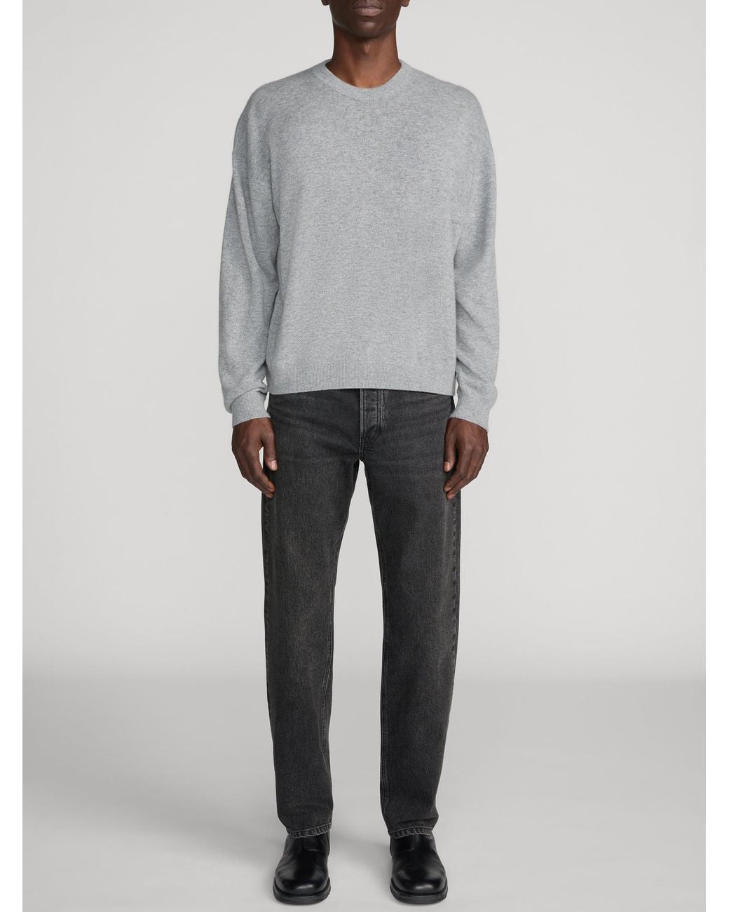 FRAME Gray Lightweight Cashmere Sweater for men