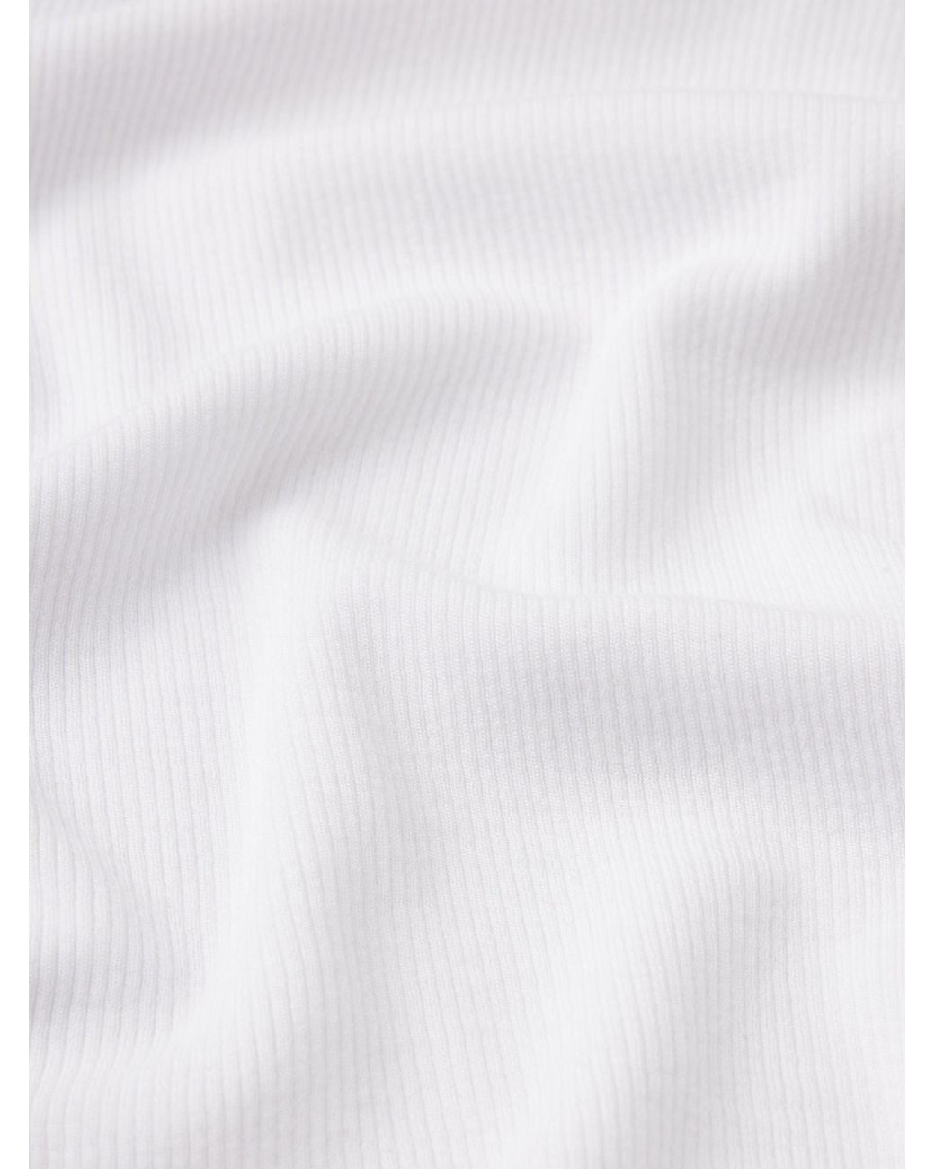 FRAME White Rib Scoop Neck Tank