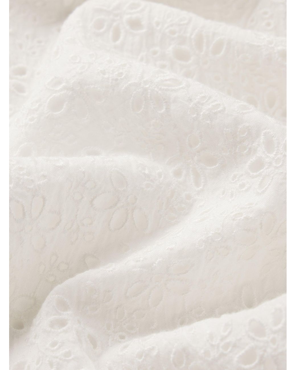 FRAME White The Eyelet Tuxedo Dress