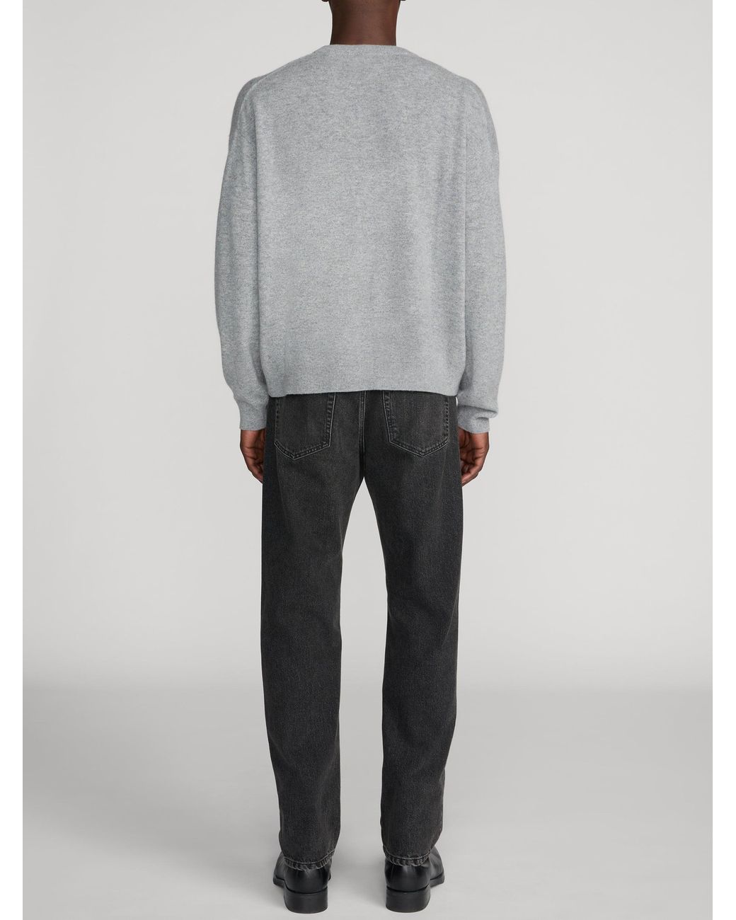 FRAME Gray Lightweight Cashmere Sweater for men