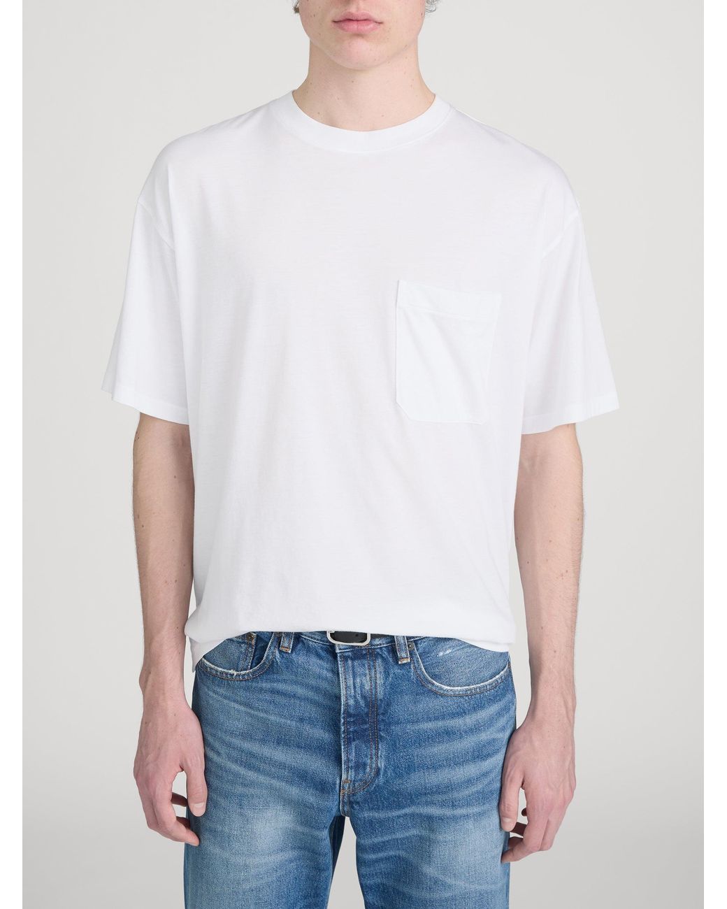 FRAME White Relaxed Pocket Tee for men