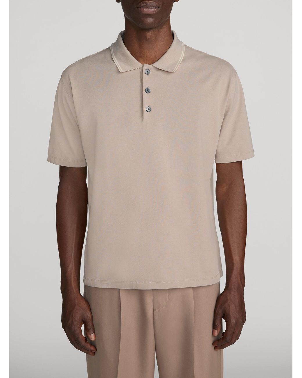 FRAME Natural Light Pique Polo for men