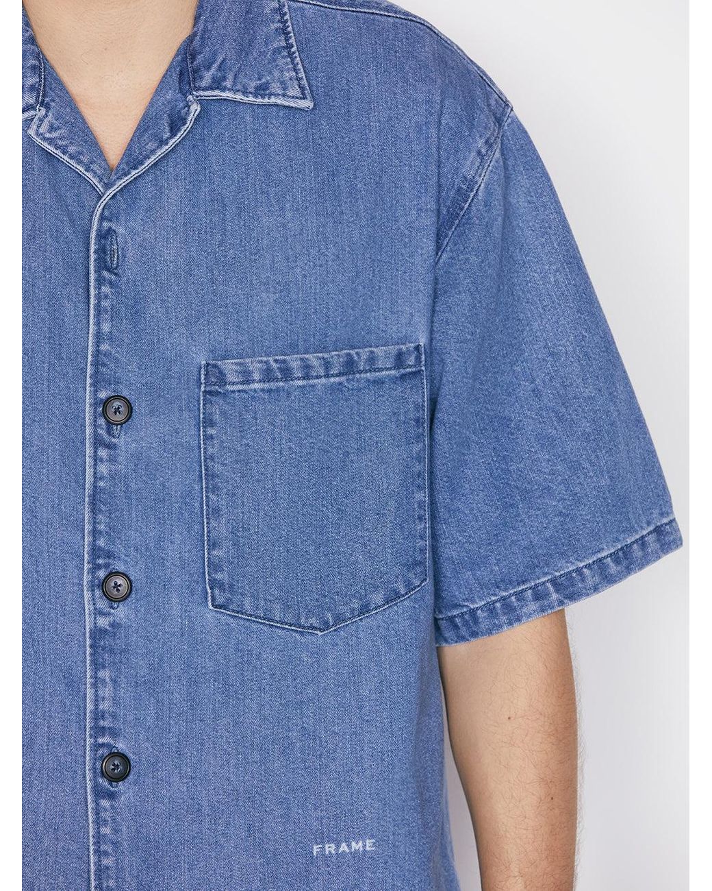 Silk deals denim shirt