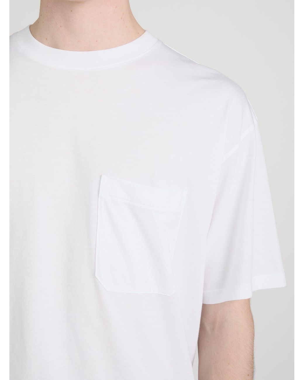 FRAME White Relaxed Pocket Tee for men
