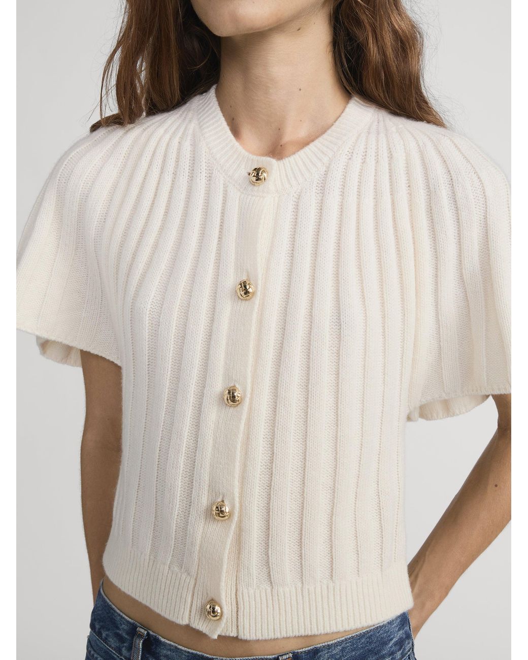 FRAME White The Flutter Cardi