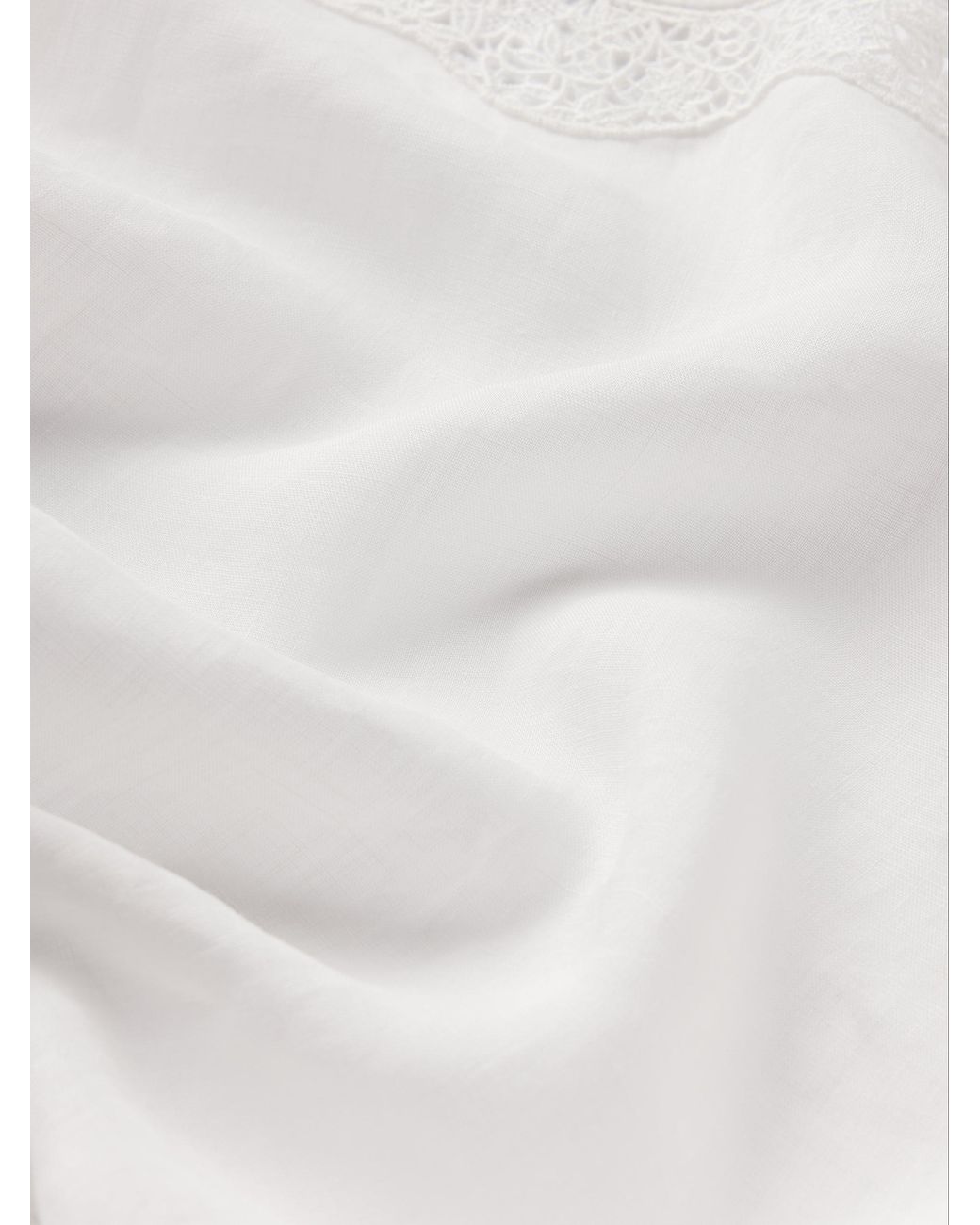 FRAME White The Embroidered Top