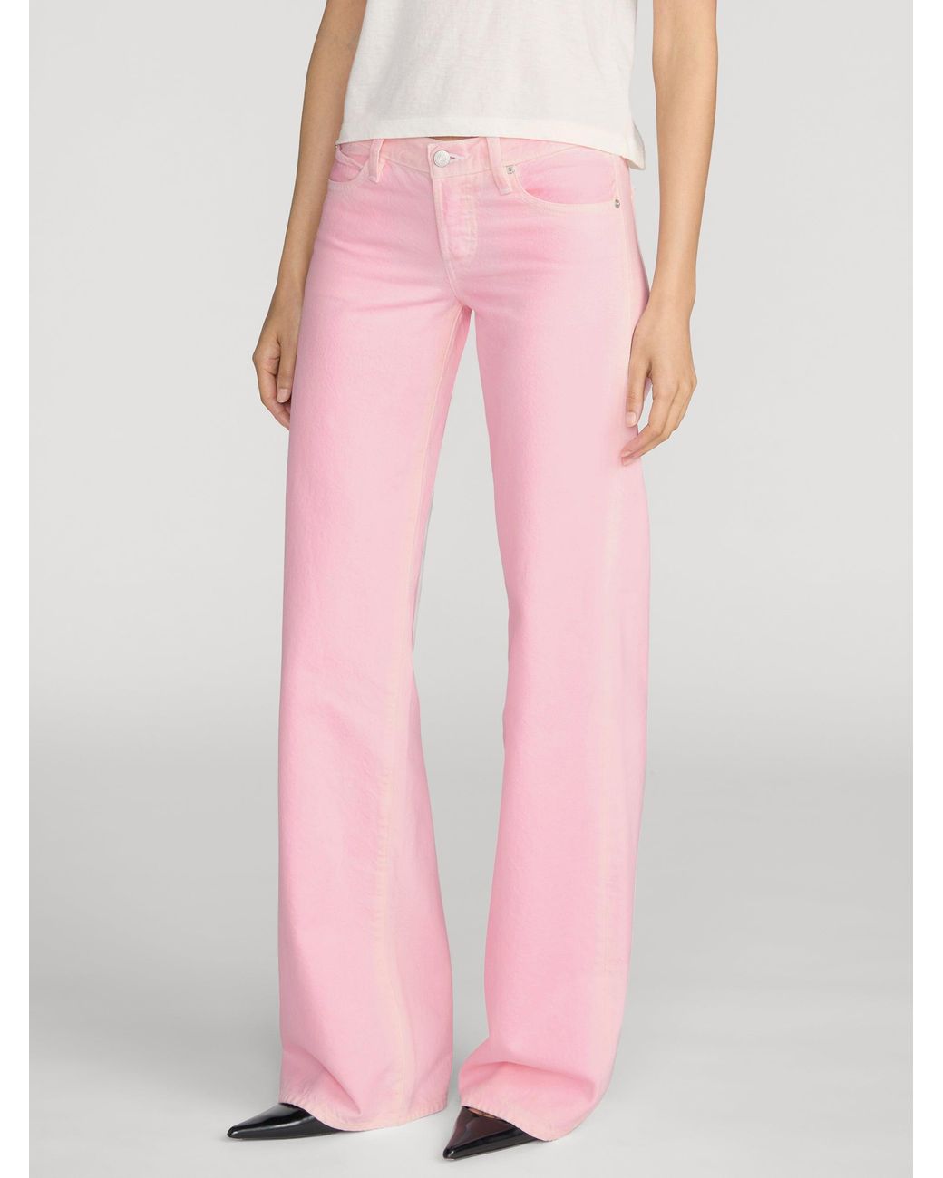 FRAME Pink The Pixie Gray