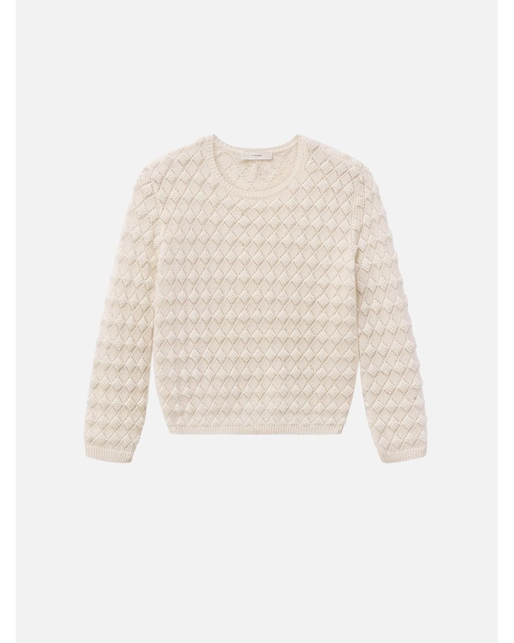 FRAME White The Pearl Sweater