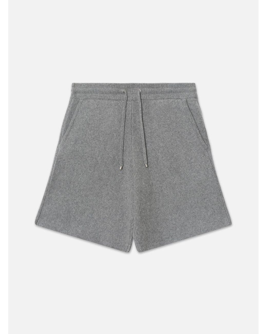 FRAME Gray Ritz Cashmere Short for men