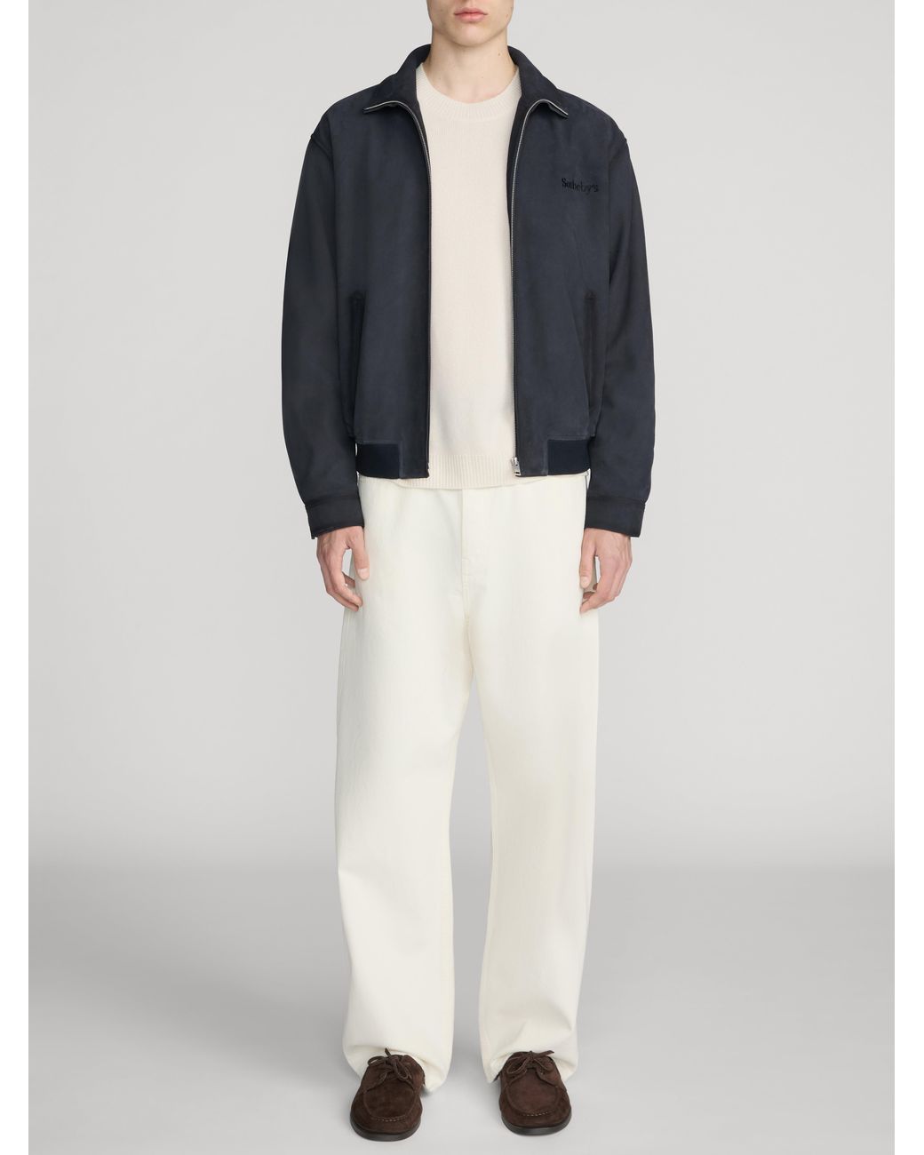 FRAME Blue Sotheby's Suede Jacket for men
