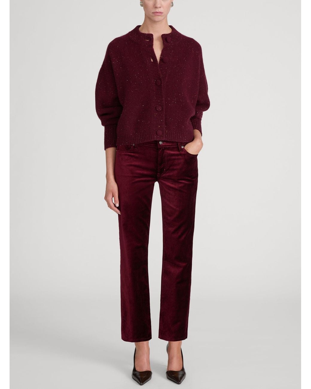 FRAME The Velvet Cigarette in Red | Lyst