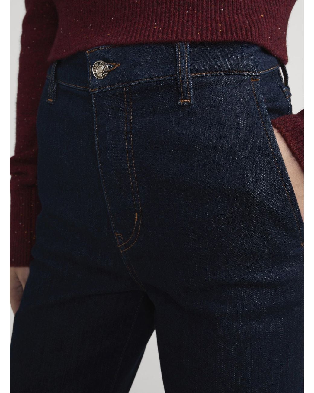 FRAME Blue The Straight Trouser