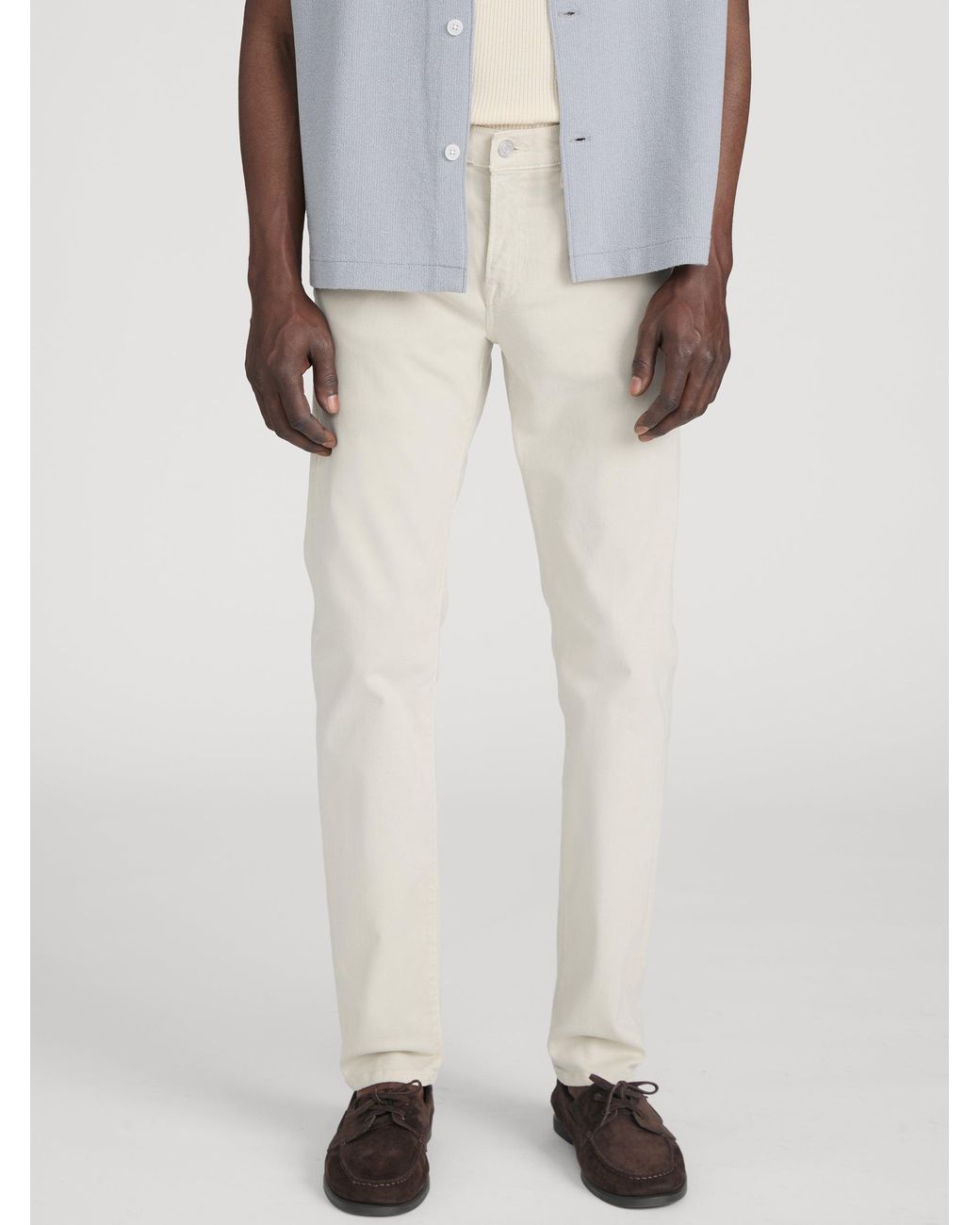 FRAME White L'homme Slim Brushed Twill for men