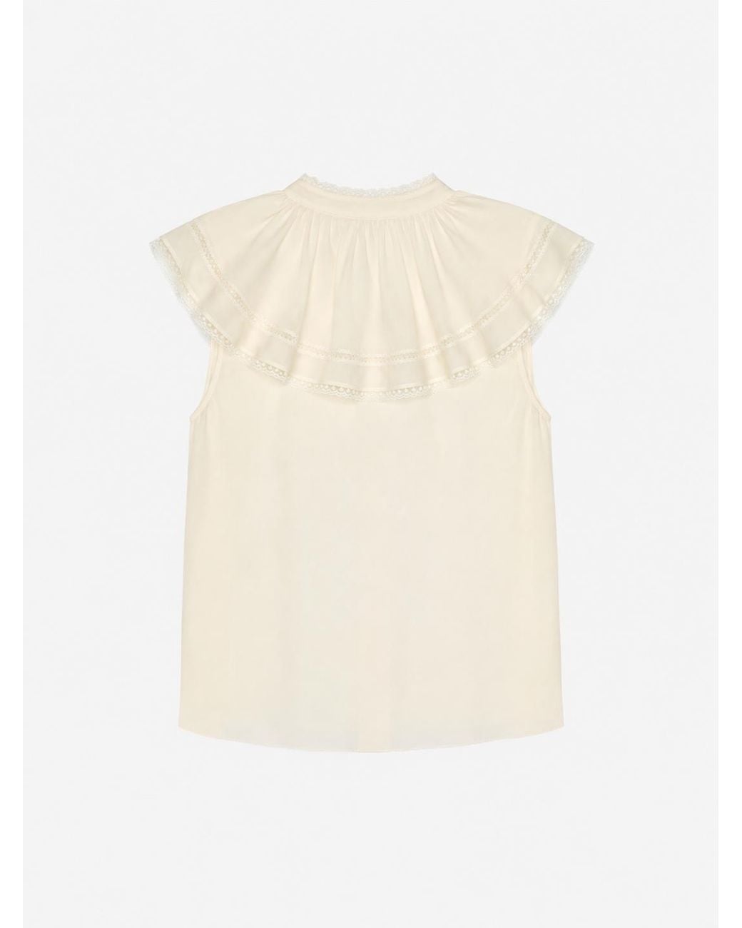 FRAME White The Lace Decor Soirée Top
