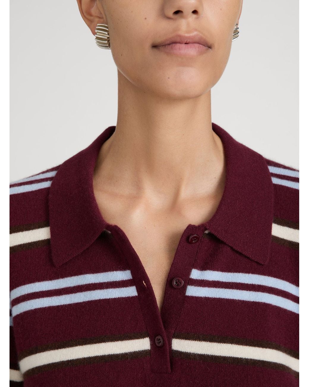 FRAME Red The Cashmere Weekender Polo