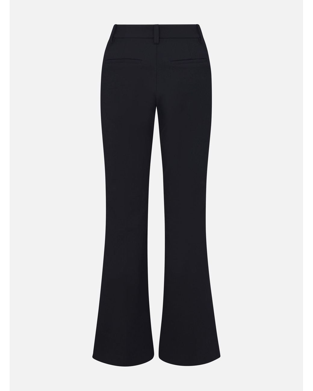 FRAME Blue The Pixie Flare Trouser Shrunken Pocket