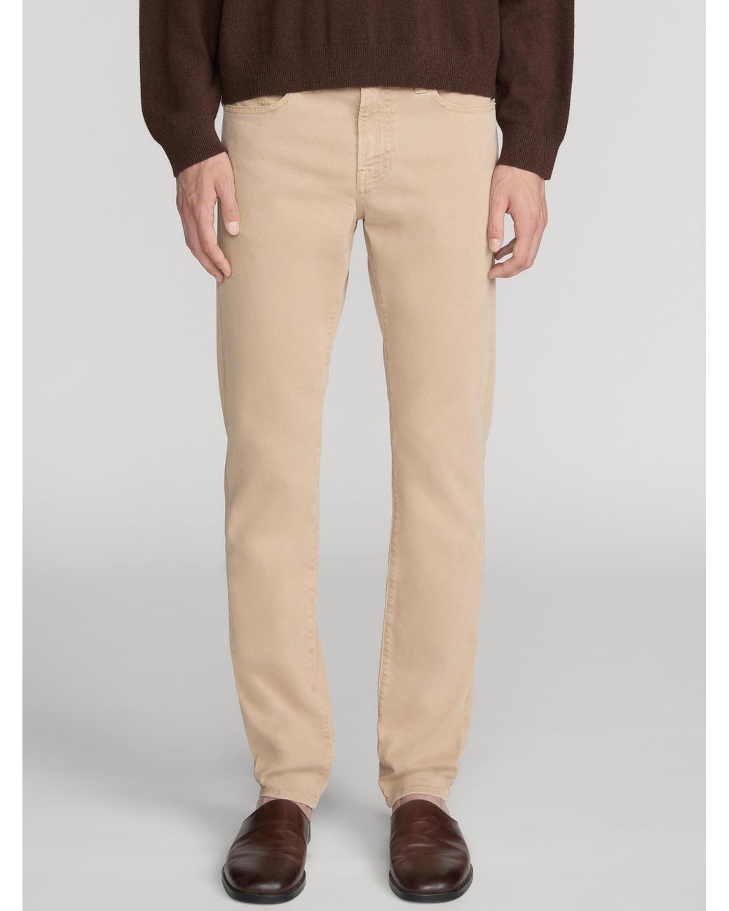 FRAME Natural L'homme Slim Brushed Twill for men