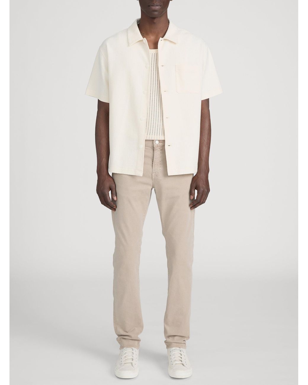 FRAME Natural L'homme Slim Brushed Twill for men