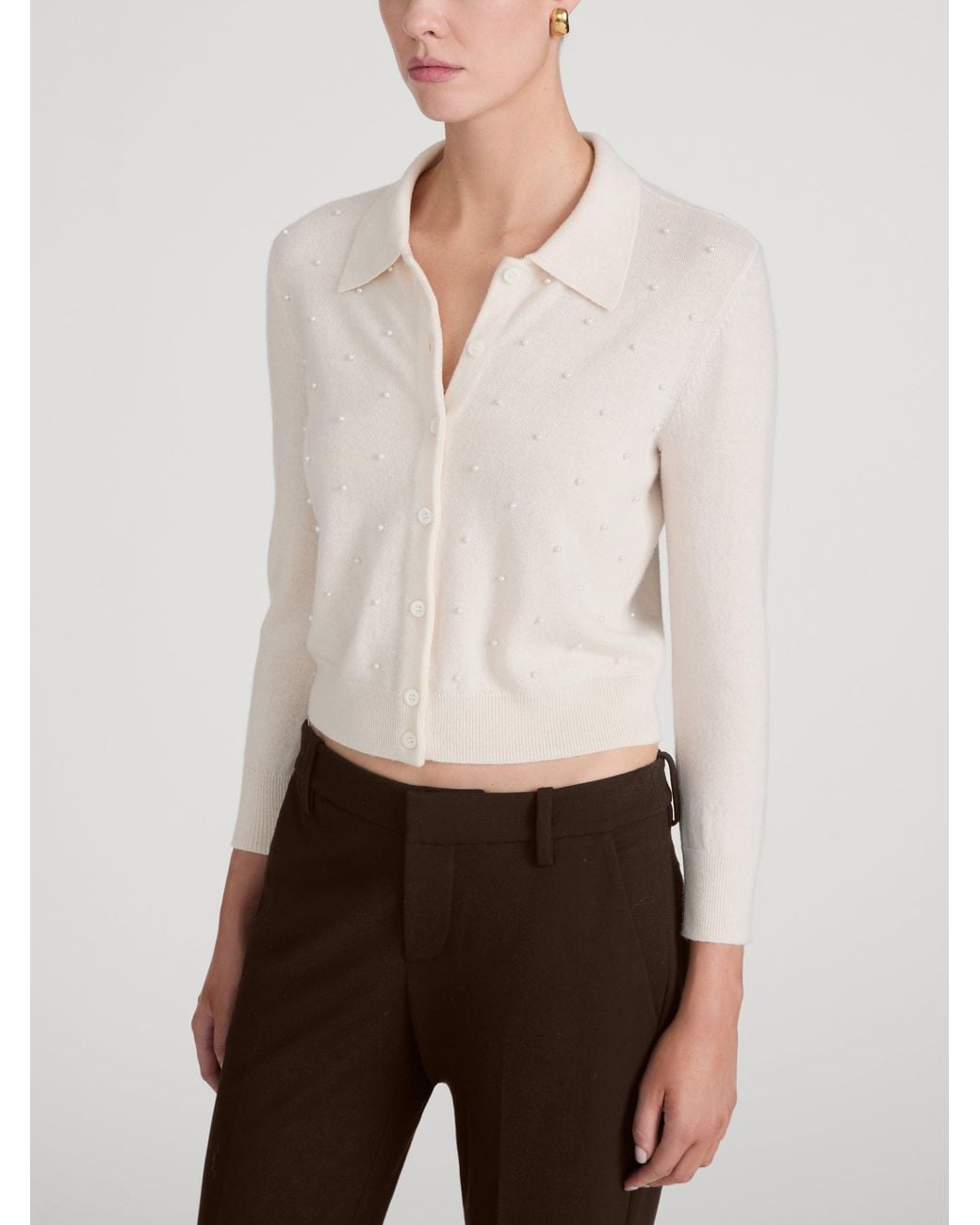 FRAME White The Pearl Cardi