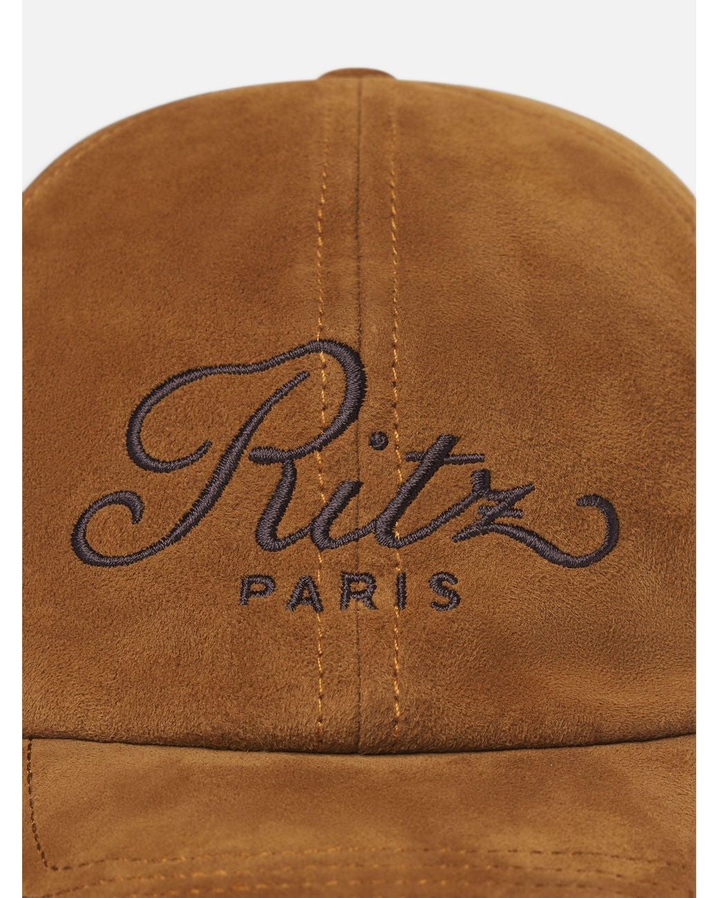 FRAME Brown The Ritz Suede Cap