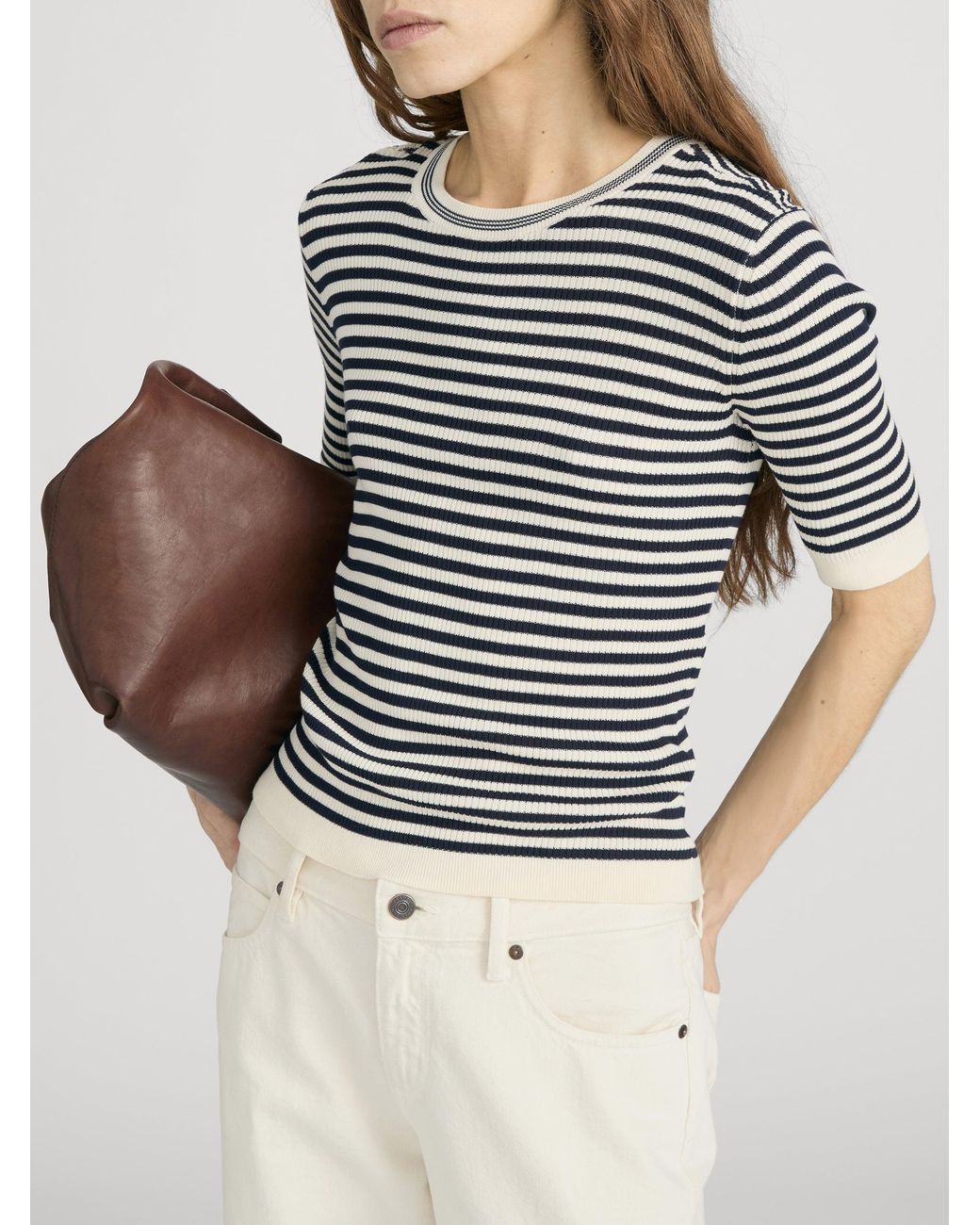 FRAME White The Cruise Sweater