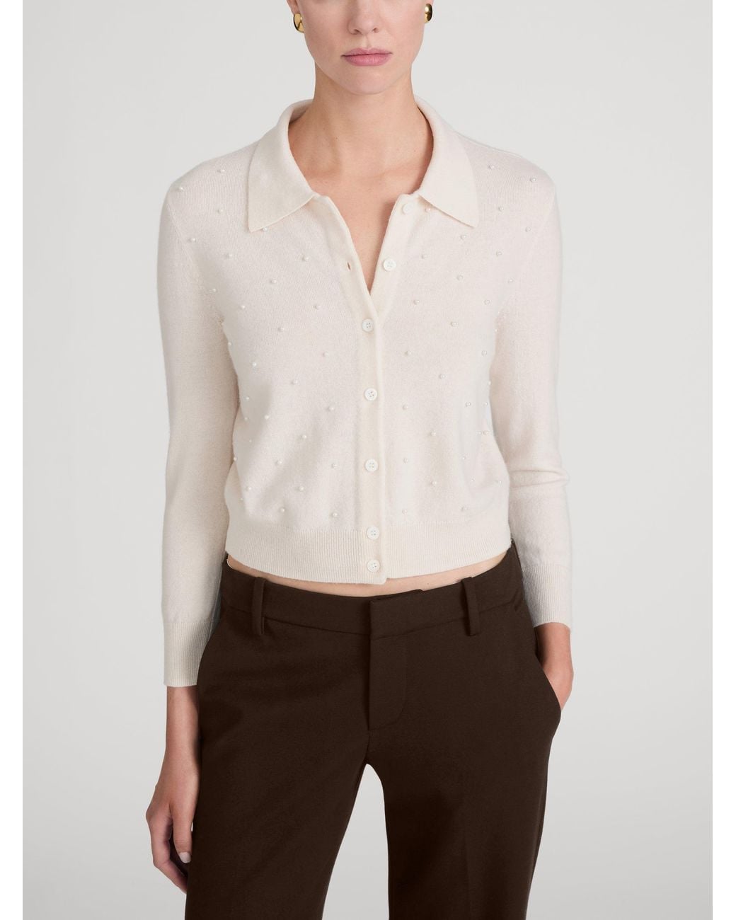 FRAME White The Pearl Cardi