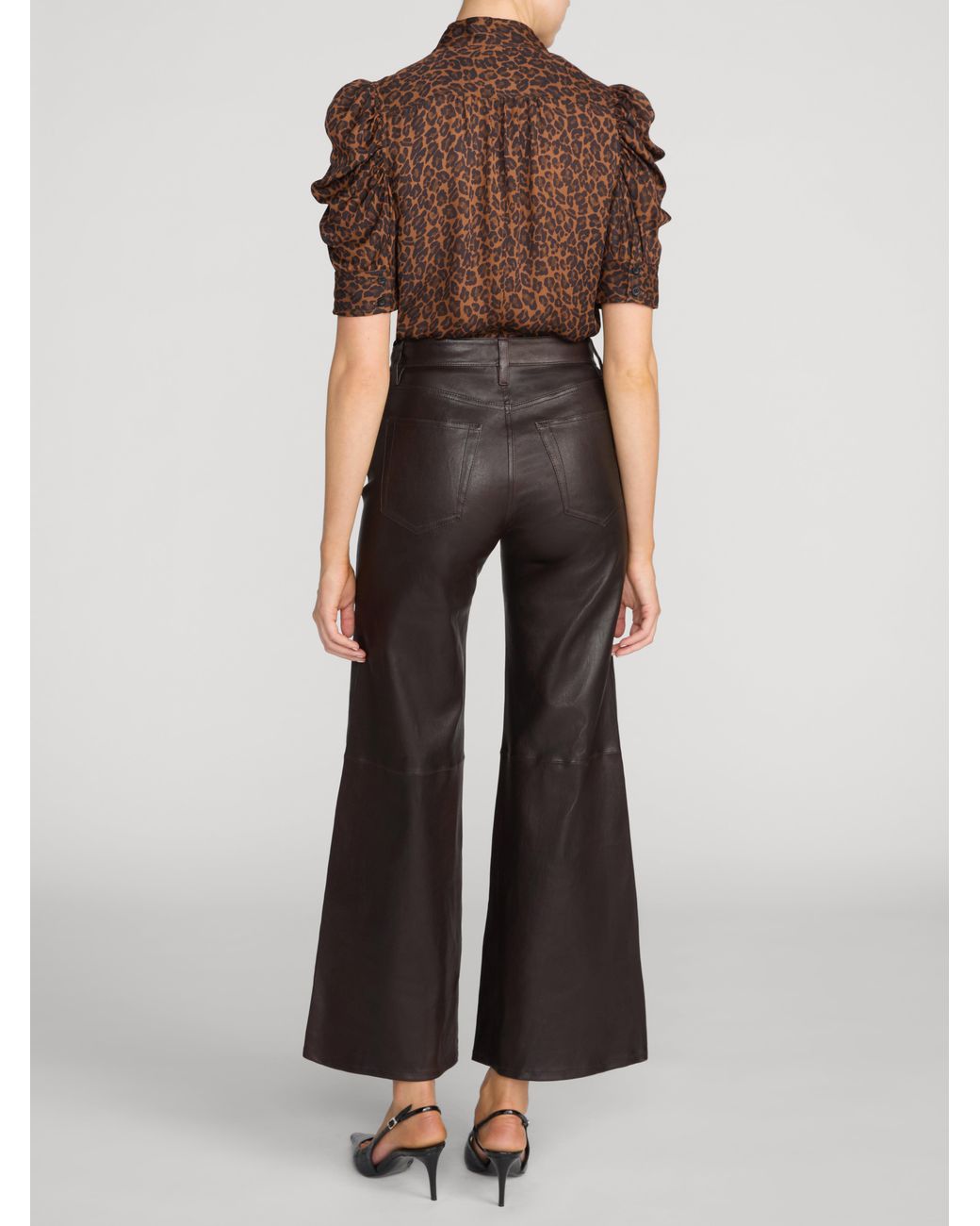 FRAME Brown The Gillian Top