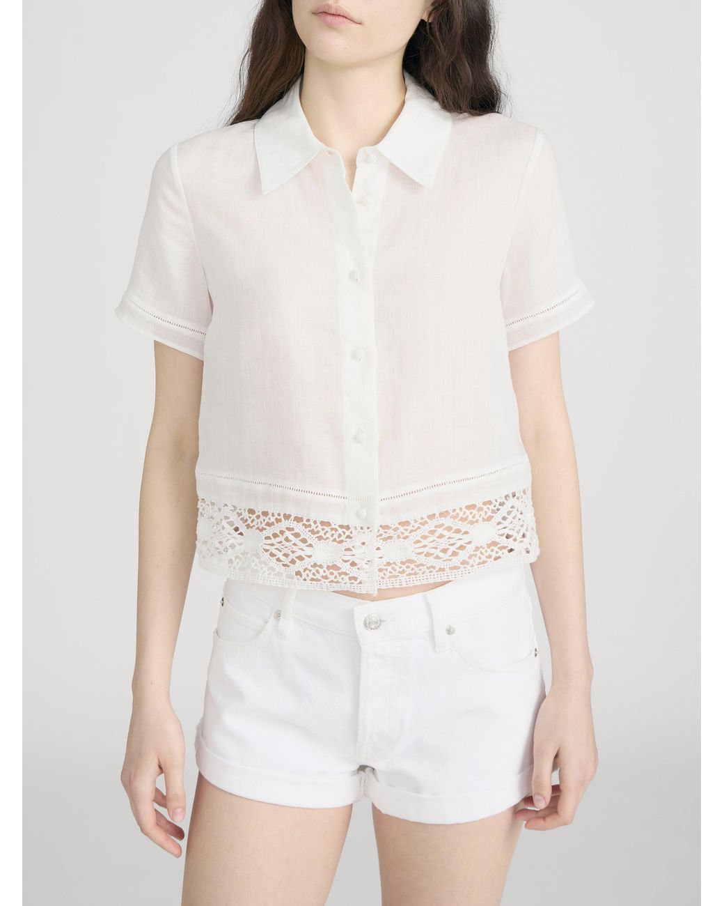 FRAME White The Heirloom Shirt
