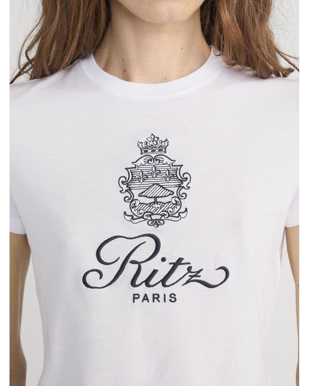 FRAME Blue Ritz Solid Baby Tee