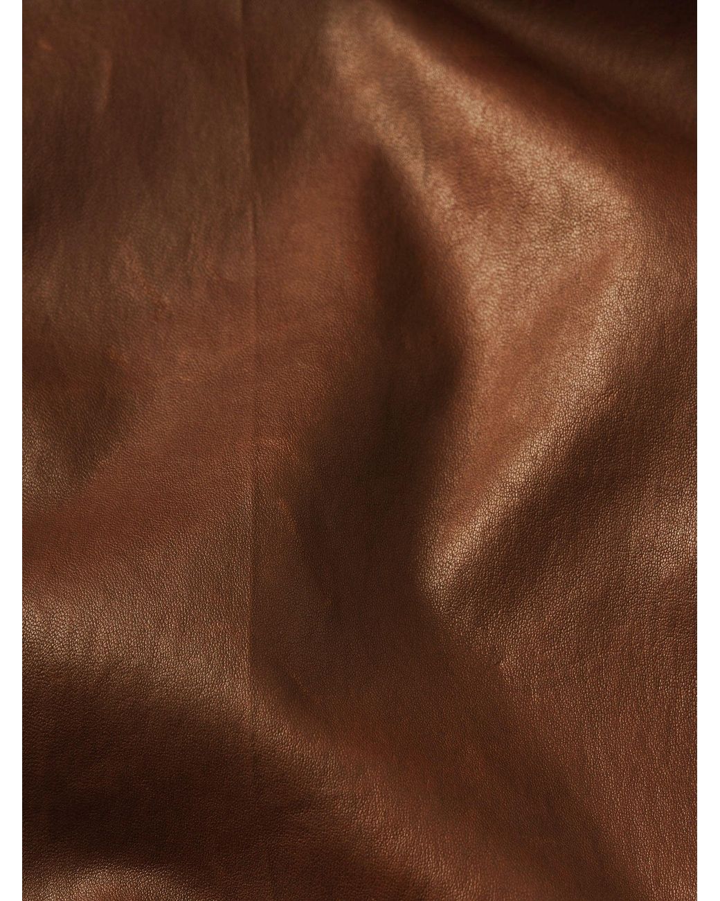 FRAME Brown Le Slim Palazzo Leather