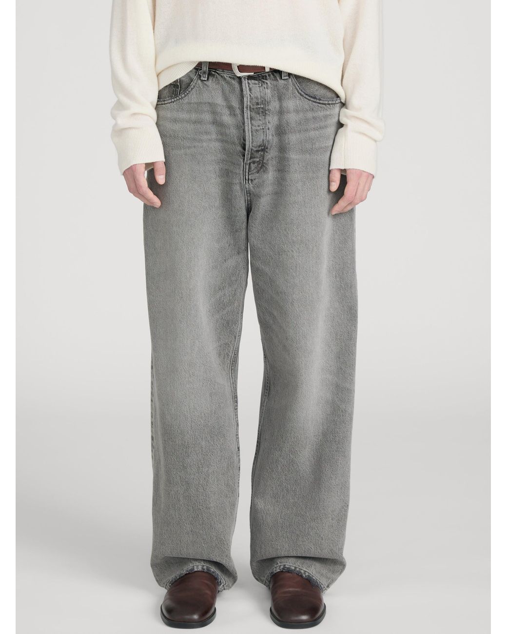 FRAME Gray Baggy Jean for men