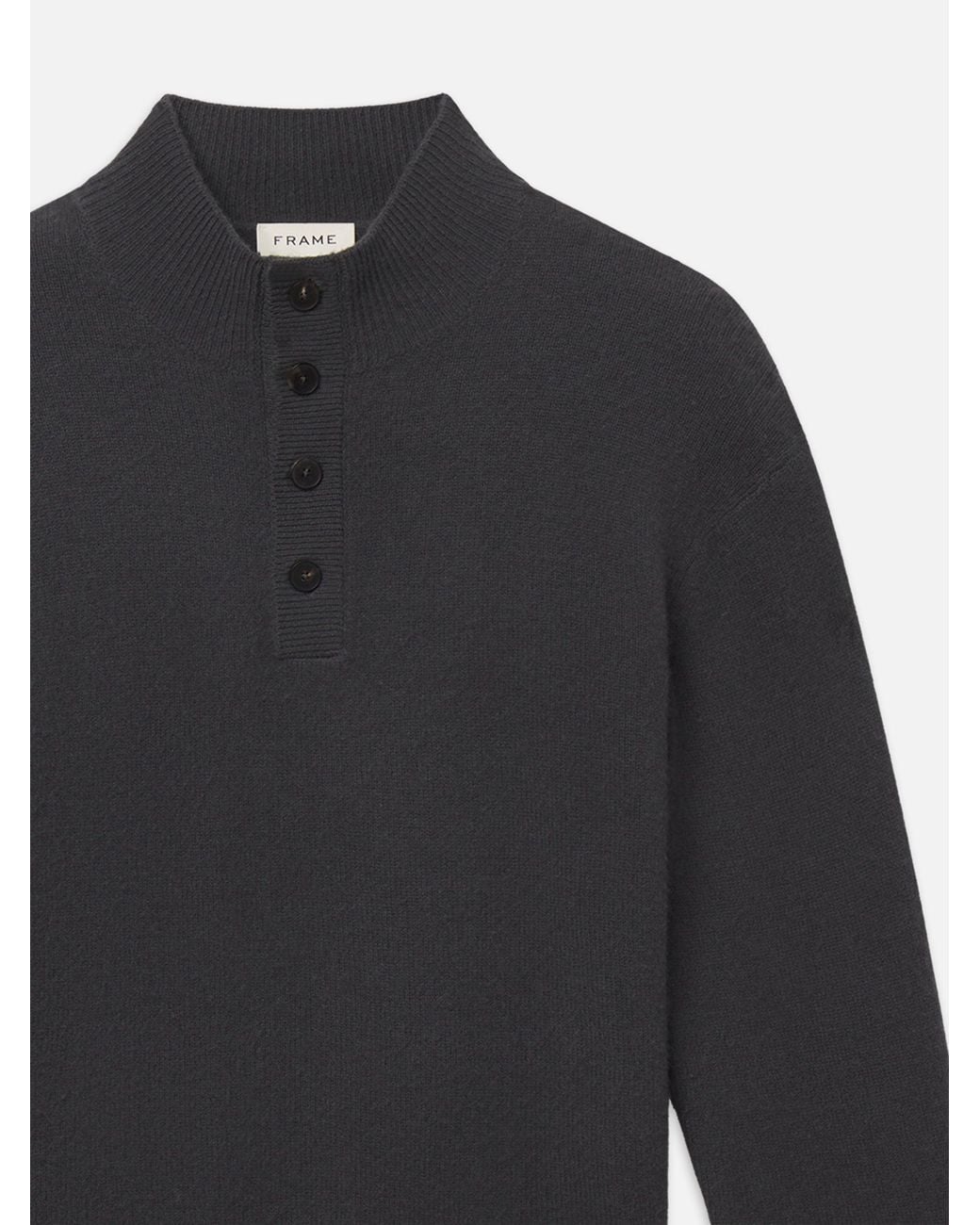 FRAME Blue Cashmere Blend Brushed Sweater for men
