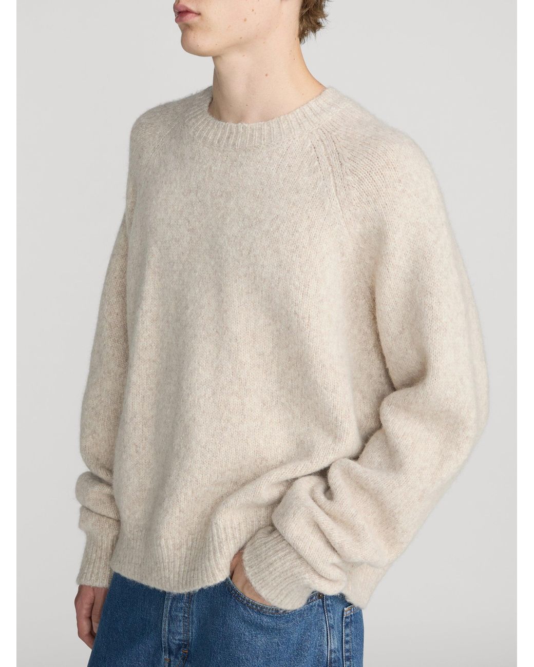 FRAME White Alpaca Blend Sweater for men