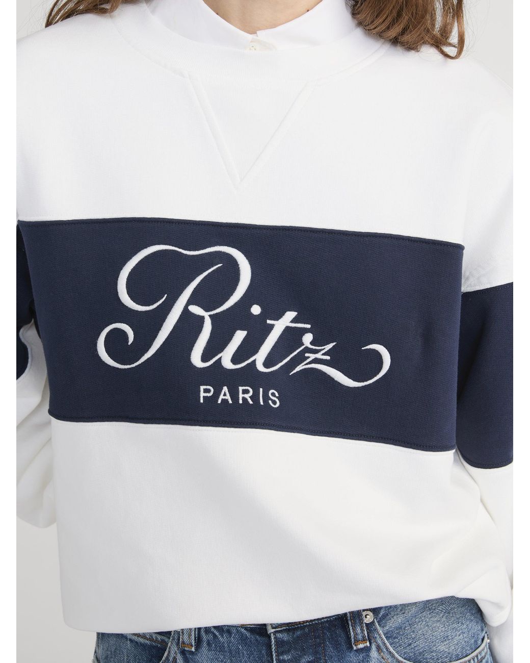 FRAME Blue Ritz Sport Sweatshirt