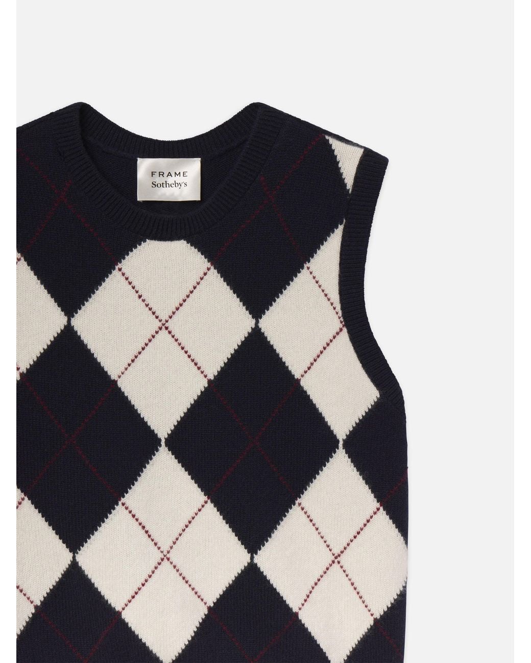 FRAME Black Sotheby's Argyle Vest