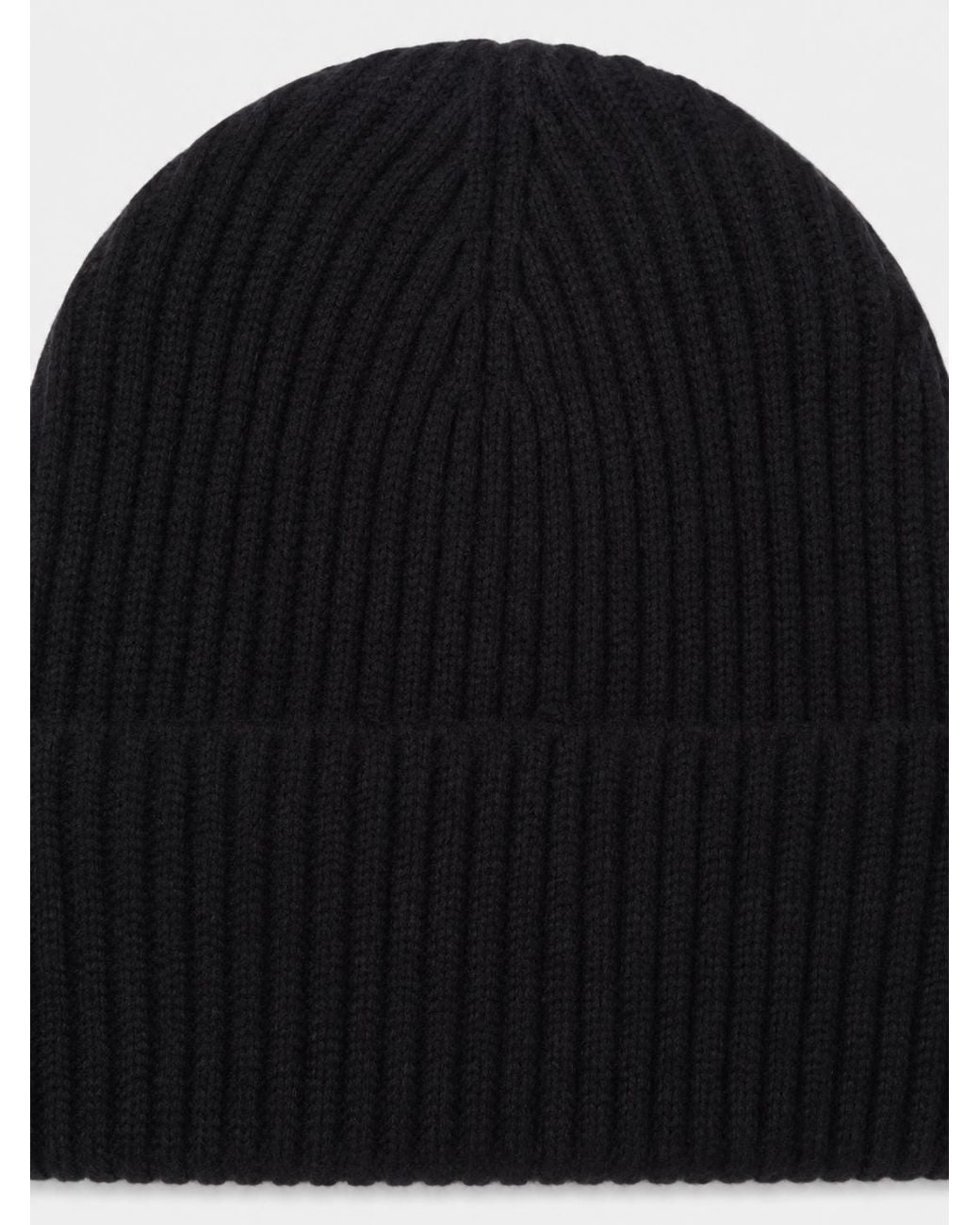 FRAME Black Knit Beanie for men