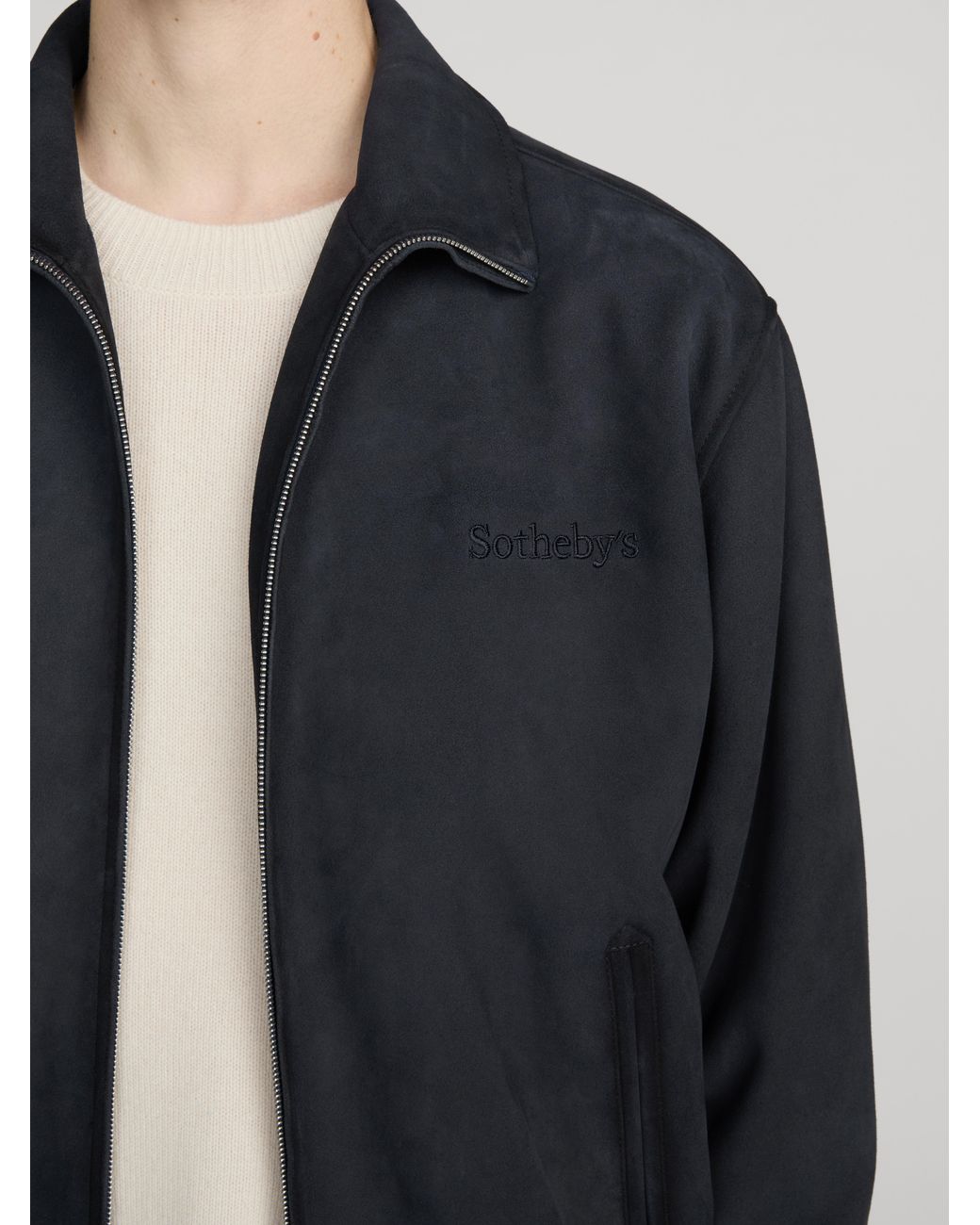 FRAME Blue Sotheby's Suede Jacket for men