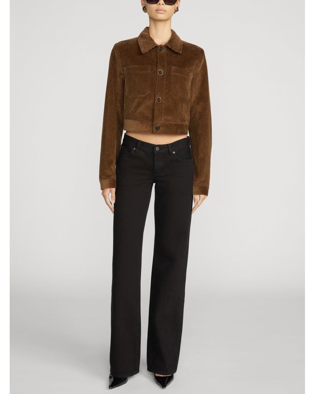 FRAME Brown The Small Corduroy Jacket