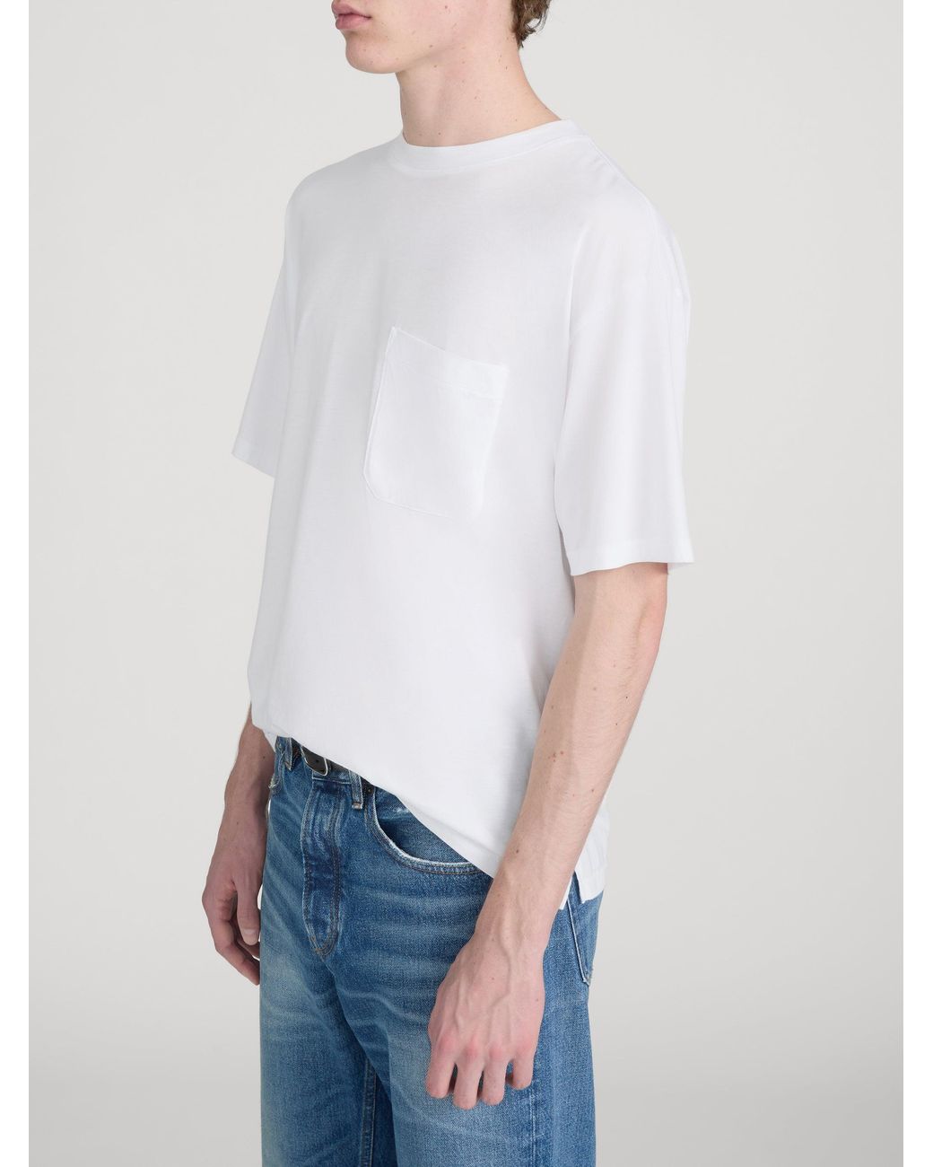 FRAME White Relaxed Pocket Tee for men
