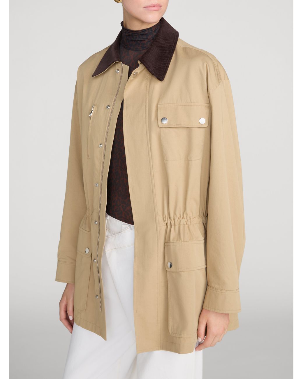 FRAME Natural Twill Safari Jacket