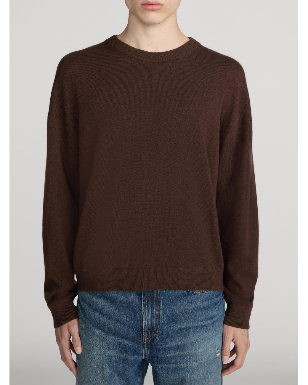 FRAME Brown Lightweight Cashmere Sweater for men