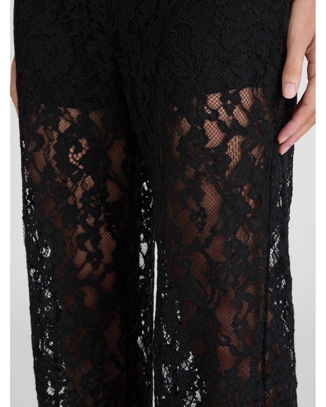 FRAME Black The Lace Pant