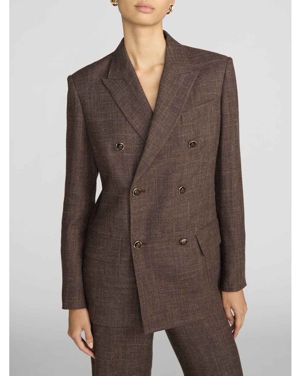FRAME Brown The Boulevard Blazer