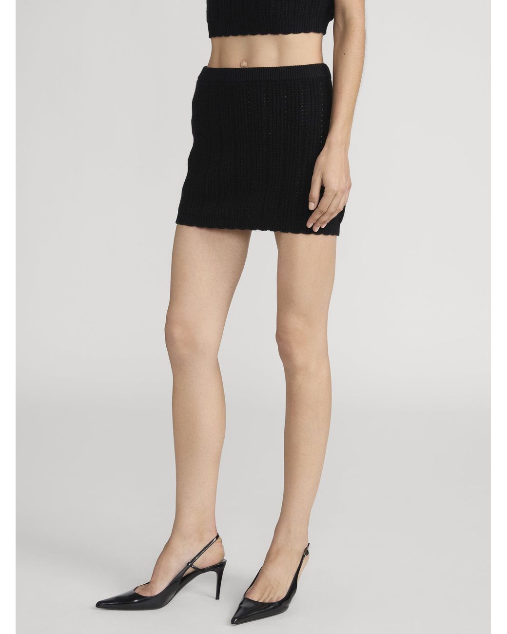 FRAME Black The Getaway Skirt
