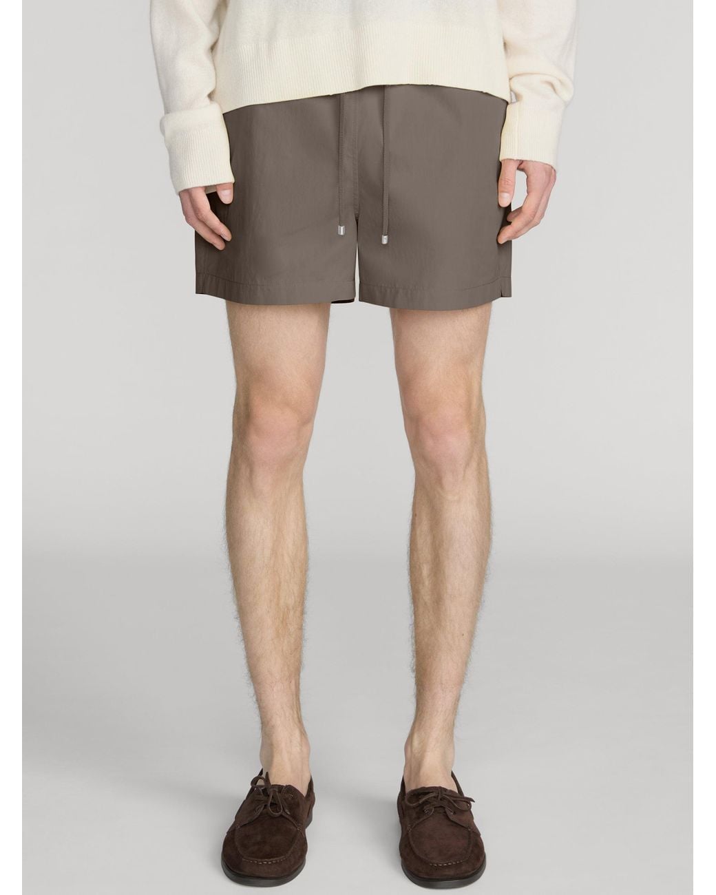 FRAME Gray Nylon Lined Short for men