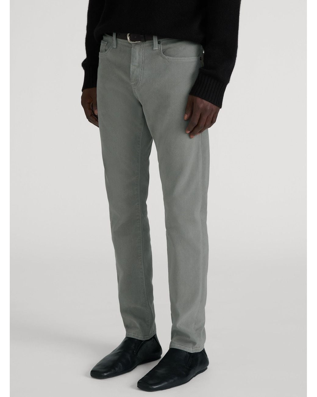 FRAME Gray L'homme Slim Brushed Twill for men