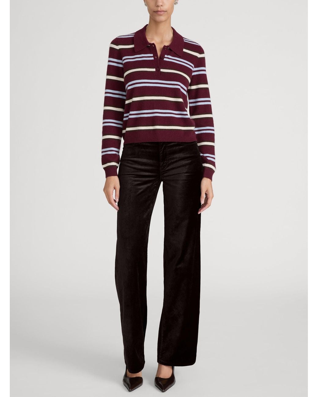 FRAME Red The Cashmere Weekender Polo