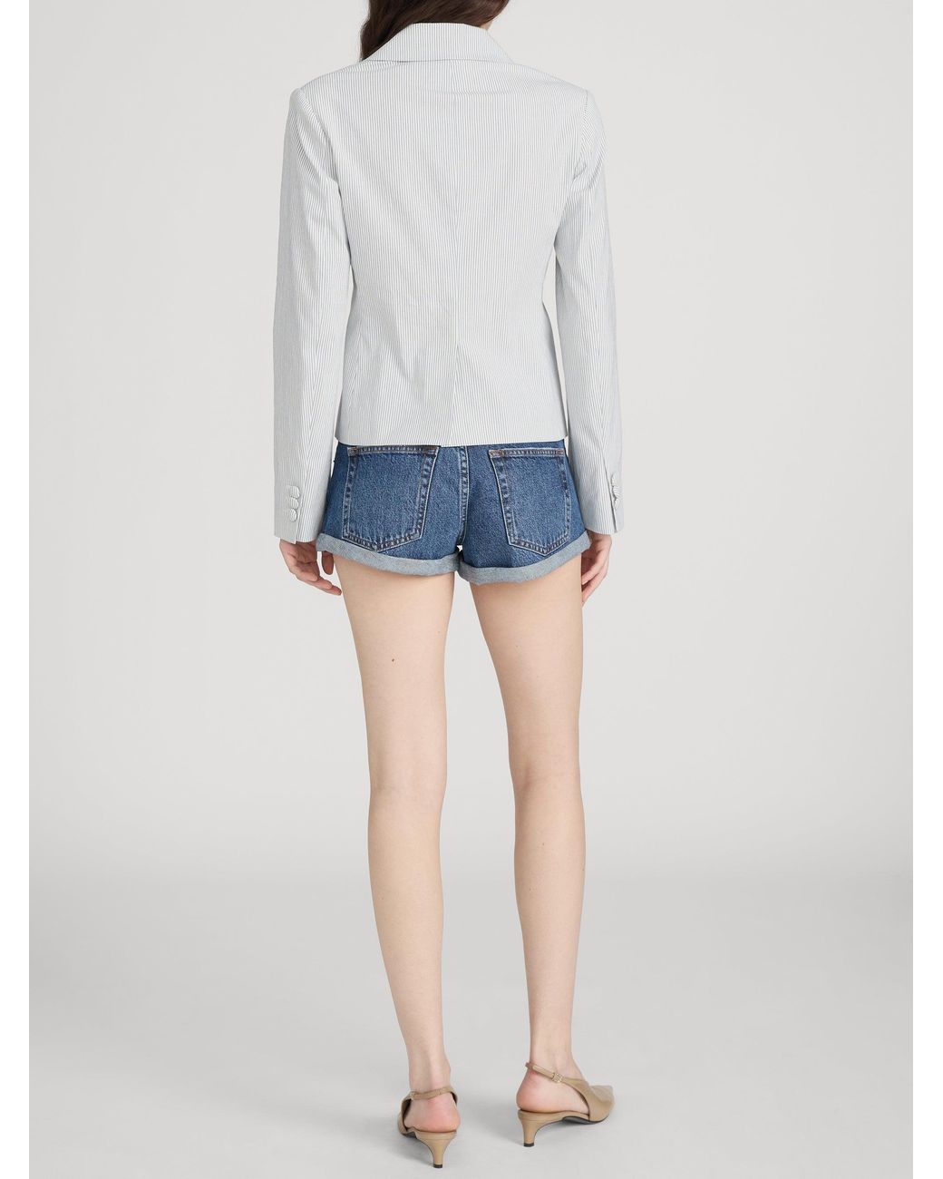 FRAME White The Stripe Classic Blazer
